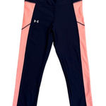 Under Armour  Blue Pink Crop Athletic Active Gym Leggings Size Women's XS Photo 0