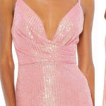 Mac Duggal NWT  26945 Coral Pink Sequin Gown Dress‎ size 16 Photo 0