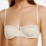 We Wore What NWT  $68 balconette bra in mother of pearl Revolve Photo 0
