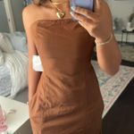 Japna Jasper sleeveless dress with tie-able back camel color Photo 4