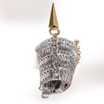 Sam Edelman NEW - Two-Tone Silver & Gold Fringe Spike Bib Collar Statement Necklace Photo 3