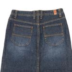 Unionbay Vintage Y2K Union Bay Straight Denim Maxi Skirt w/ side Splits Photo 3