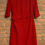 J. Peterman Womens 10 Dress Red A Photo 0