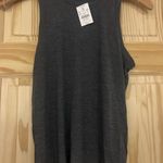 J.Crew  Charcoal Sleeveless Tie-Back Tank NWT size M Photo 2