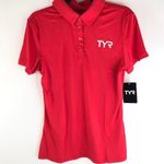 Tyr. Womens Alliance Tech Polo Short Sleeve Red XL Photo 1