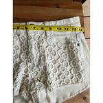 Mossimo High Rise Denim Shorts S Flower Crochet Festival Bohemian Hippie 70s Photo 5