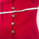 Vintage Herbert Grossman Red Petite Blazer Jacket Wool Gold Button Tailored USA Size 12P Photo 7