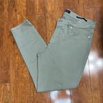 Women Olive Green Jeans Size 31 Photo 0