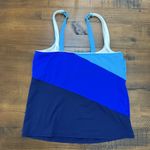Lands' End women's tankini top size 10 shades of blue adjustable Photo 1