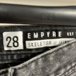Empyre Skeletor Skinny Stretchy Jeans Size 28 Black Photo 2