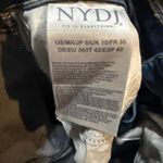 NYDJ Marilyn Straight Leg Jeans Lift Tuck Raw Hem Denim Blue Size 6 Photo 5