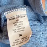 Sienna Sky Light Blue Buttoned Crop Top Photo 2