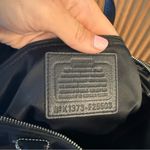 Coach Taylor OP Art Satchel Handbag Double Handle Black Purse Photo 5