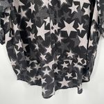 Torrid Blouse Size 0X Stars Plus Curvy Chiffon Button Down Kimono Open/Closed Photo 7