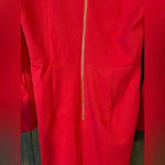 Jacey lane bell sleeve zipper back Dress, midi, red, work, going out E23 Red Photo 1