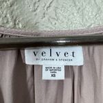 Velvet Graham & Spencer Satin Top XS Modal Rose Minimalist Luxury USA Valentine Pink Photo 9