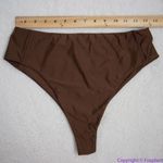 NEW Abysse x free people Benson high waisted bikini bottoms in dark brown, XL Brown Photo 5