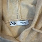 ZARA Knit Cream Hooded Sweater Size Medium Photo 4