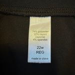 Maurice's Black Knit Comfort Stretch Workwear Ponte Women's Plus Size 22W REG # Photo 7