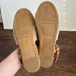 Tory Burch Espadrille Awning Stripe Leather Strap Sandals Photo 7