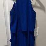 EXPRESS Chic Royal Blue Layered Romper Photo 0