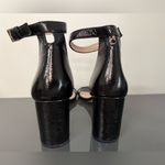 Stuart Weitzman  Ankle Strap Block Heel Sandal Patent Leather Photo 4