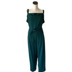 Rachel Roy NWOT Rachel  Wide Leg Jumpsuit Belted In Pine Green Photo 2