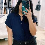 Marshalls Dark Blue Button Down Shirt Photo 0