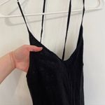 Free People FP BEACH  Shell Yeah Midi Dress Solid Black Low Back Strappy Tie Back Photo 7