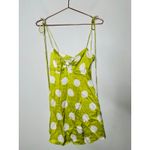 For Love & Lemons  Green White Polka Dot Adira Mini Shift Dress Size Small Photo 4