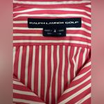 Ralph Lauren  Golf Sleeveless Button Up Pink and White Stripe Women's 4 Photo 3