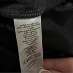 Loft Black Faux Leather High Rise Wide-Leg Belted Fleece Lined Trouser Pants Photo 11