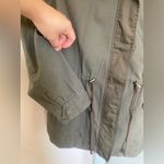 Signature Studio  Army Green Hooded Drawstring Cargo Jacket Large Photo 4