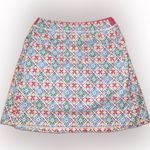 RLX Pleated Back Multi Color Tile Floral Golf Tennis Athletic Skirt Skort XXS Blue Photo 0