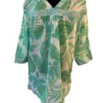 CHRISTIAN SIRIANO Tunic Top Embroidered Blouse Shirt V Photo 1