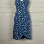 Aerie  Blue Floral Wrap Dress size S Photo 6