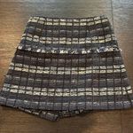 Proenza Schouler Black and Blue Plaid Tweed Skirt size 4 Photo 5