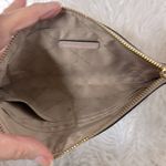 Michael Kors Large Zip Clutch Wristlet Bag Pink Leather Wallet Purse Photo 4