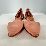 Madewell Arielle D'Orsay Pointed Toe Suede Ankle Wrap Flat in Pink Size 9 Photo 3