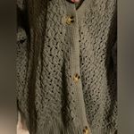 Margeaux and Ellie Green Open Knit Button Up Cardigan Size 2X Coquette Whimsy Photo 3