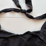 Reformation  women’s‎ size 0 Black Halter Crop Top Photo 3