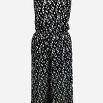 June and Hudson  Halter Black Gold Dots Jumpsuit Photo 0