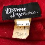 Dawn Joy Vintage 1980s Matching Dress & Ov… Red Size 10 Photo 8