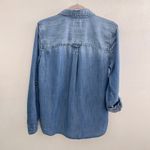 American Eagle boyfriend Jean buttons shirt size MEDIUM NEW Blue Photo 5