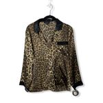 Jones New York  SZ S Silky Leopard Pajama Top Photo 1