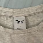 Aritzia  TNA Chill Ortiz Cropped T-Shirt in Heather Cloud White Size S Photo 5