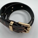 Michael Kors Michael Animal Print Studded Leather Belt Size Large NWT Photo 2