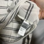 Caution to the Wind - White Striped Cozy Turtleneck Sweater Photo 2