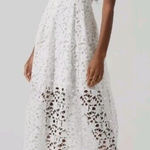 ASTR The Label Midi Lace Dress White Medium Spaghettii Straps Revolve Photo 0