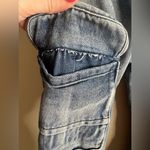 Women’s unbranded straight leg cargo jeans size 26x29 Blue Photo 7